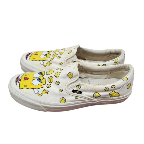 RARE SpongeBob Square Pants X Vans Vault Slip On Shoes Men’s Sz 10.5/W 12 main image 6